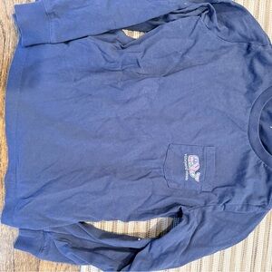 Vineyard Vines Boys Classic Navy Long Sleeve Tee